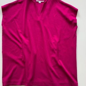 Diane Von Firstenberg magenta pink boxy tunic M